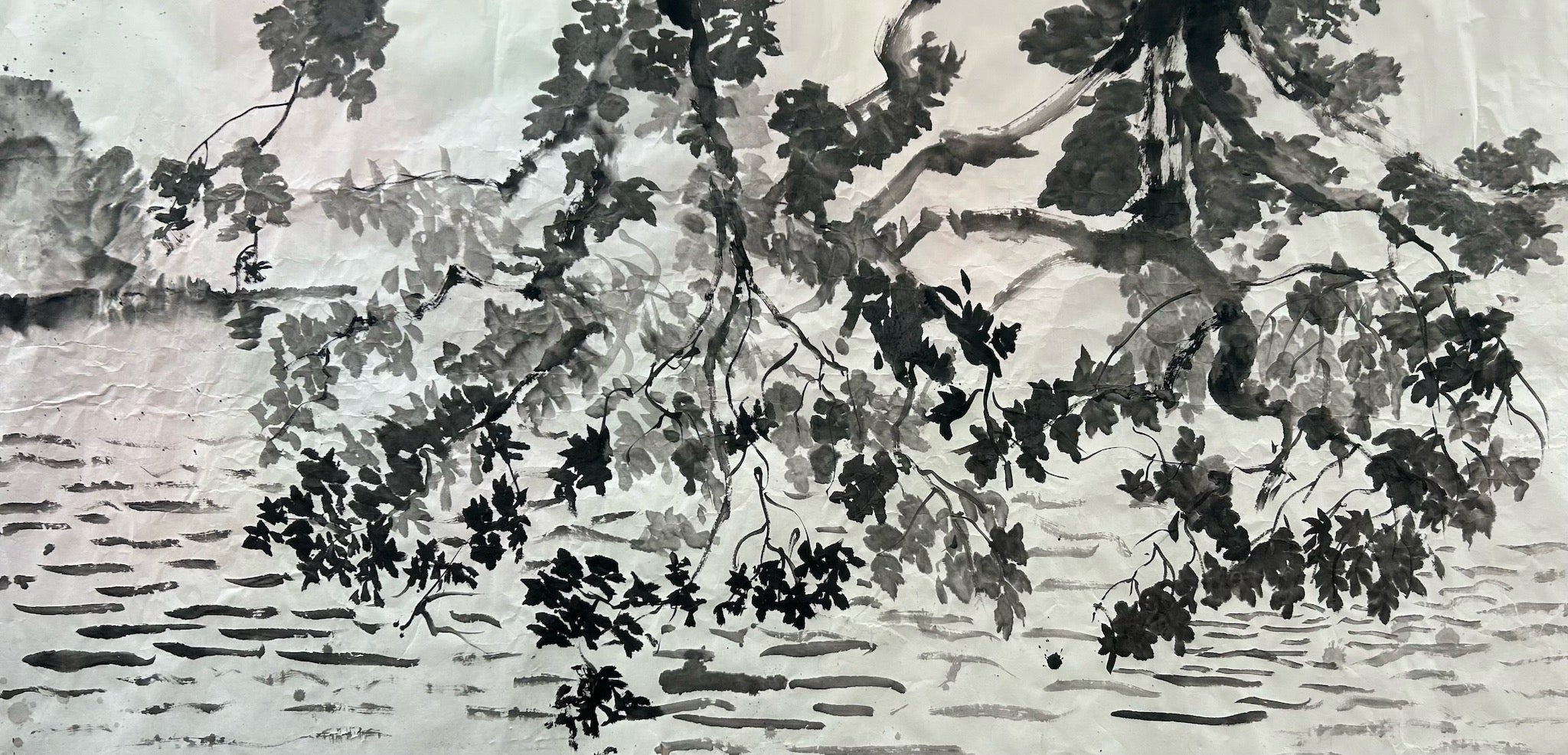 Artwork by Colin Campbell, “overhanging oak"