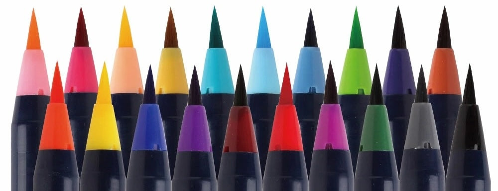 Brush with paint