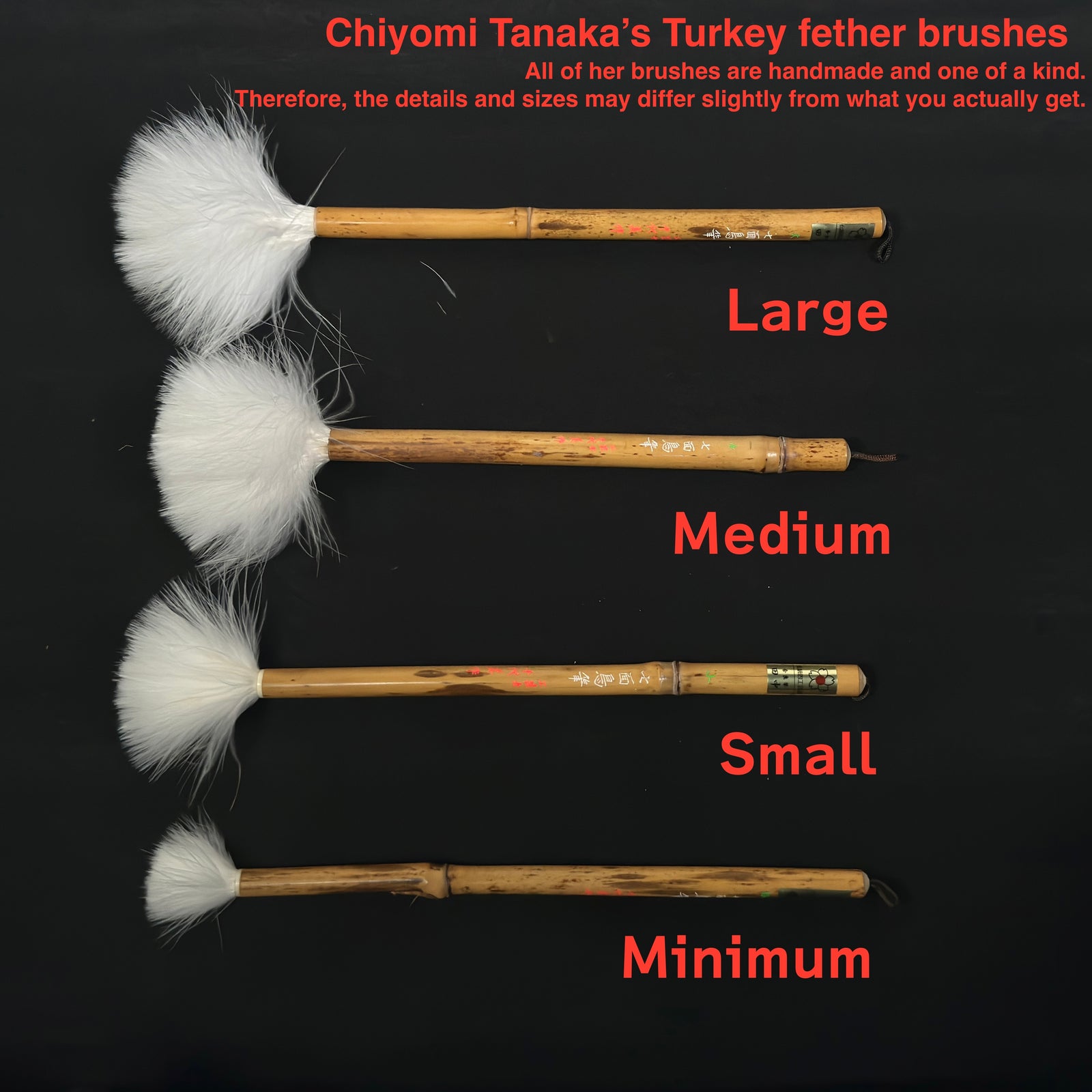 Turkey feather brush ( 七面鳥筆 )+