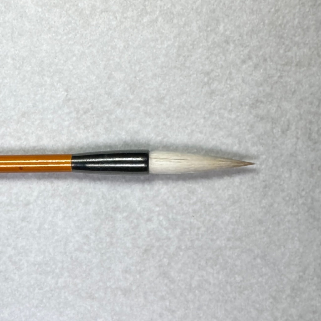 Hakusui (  Wool, White horse belly hair, Racoon dog ( Tanuki )  ) 白翠 Traditional Japanese brush by Chiyomi Tanaka