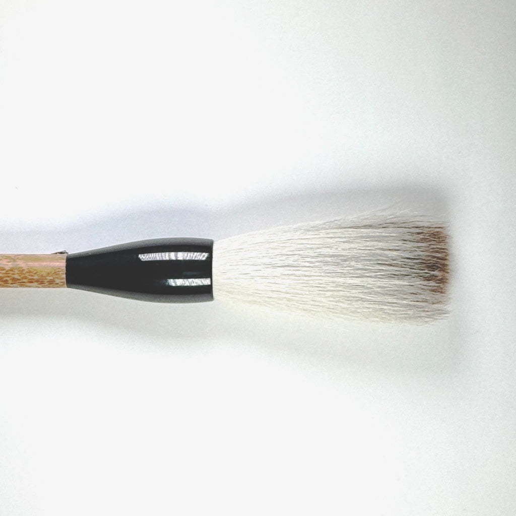 Ofude  (  Wool, Horse, Racoon dog ( Tanuki )  ) 大筆(無銘) Traditional Japanese brush by Chiyomi Tanaka