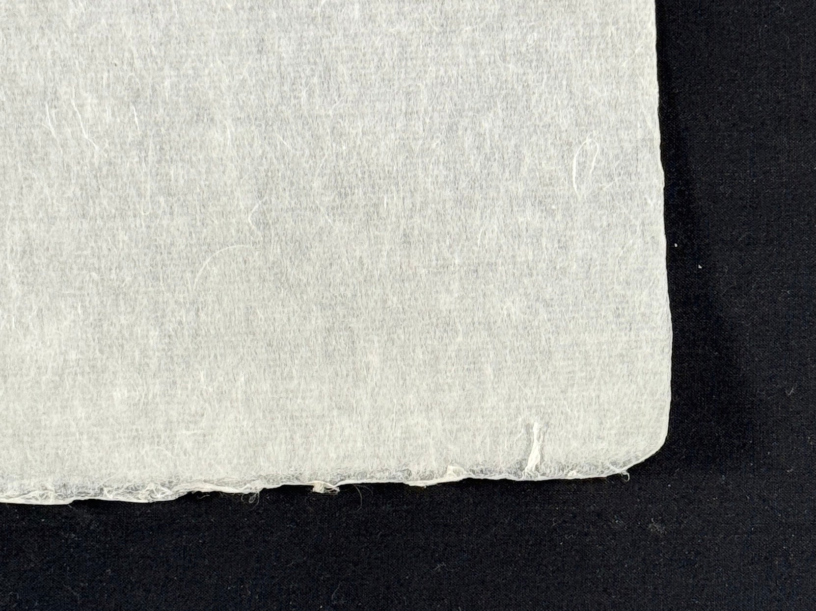 Raw White, 宇陀紙・生漉 Uda Gami Washi ( traditional Japanese paper )