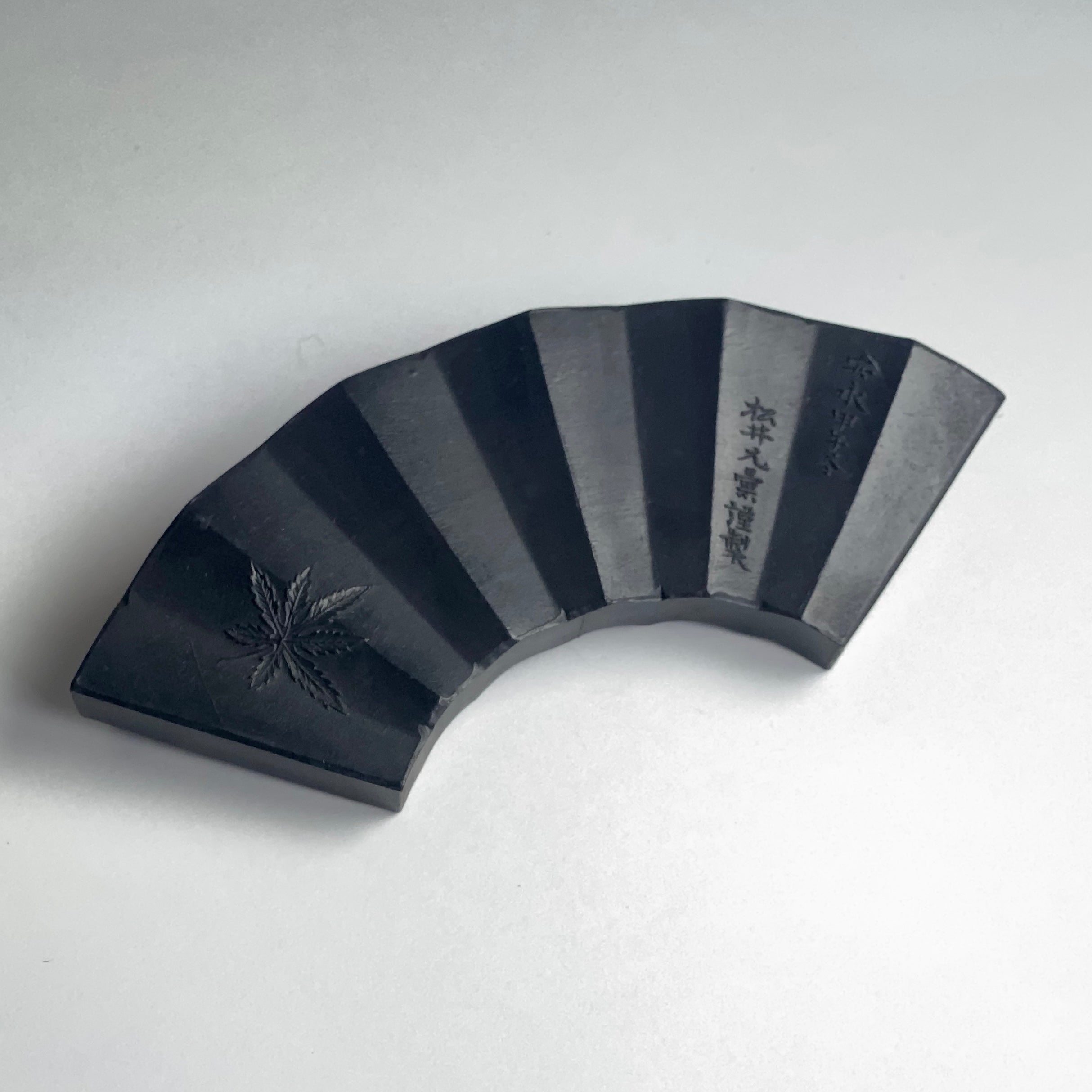 Ougimen ( Brownish black Ink stick for drawing postcards 扇面 )