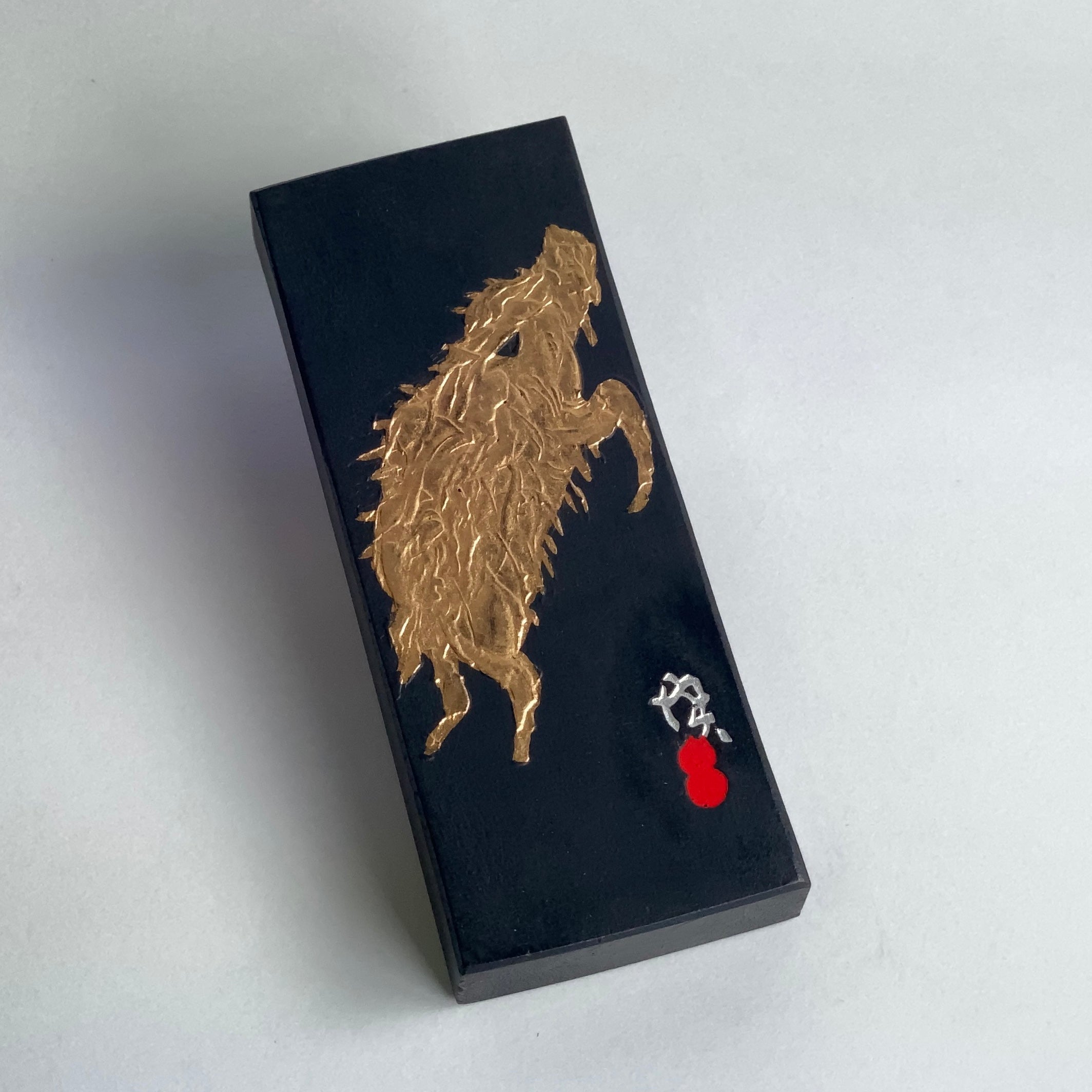 Boar / Wild Pig,  Kobaien's new year's commemorate inkstick 招福墨・猪/豚