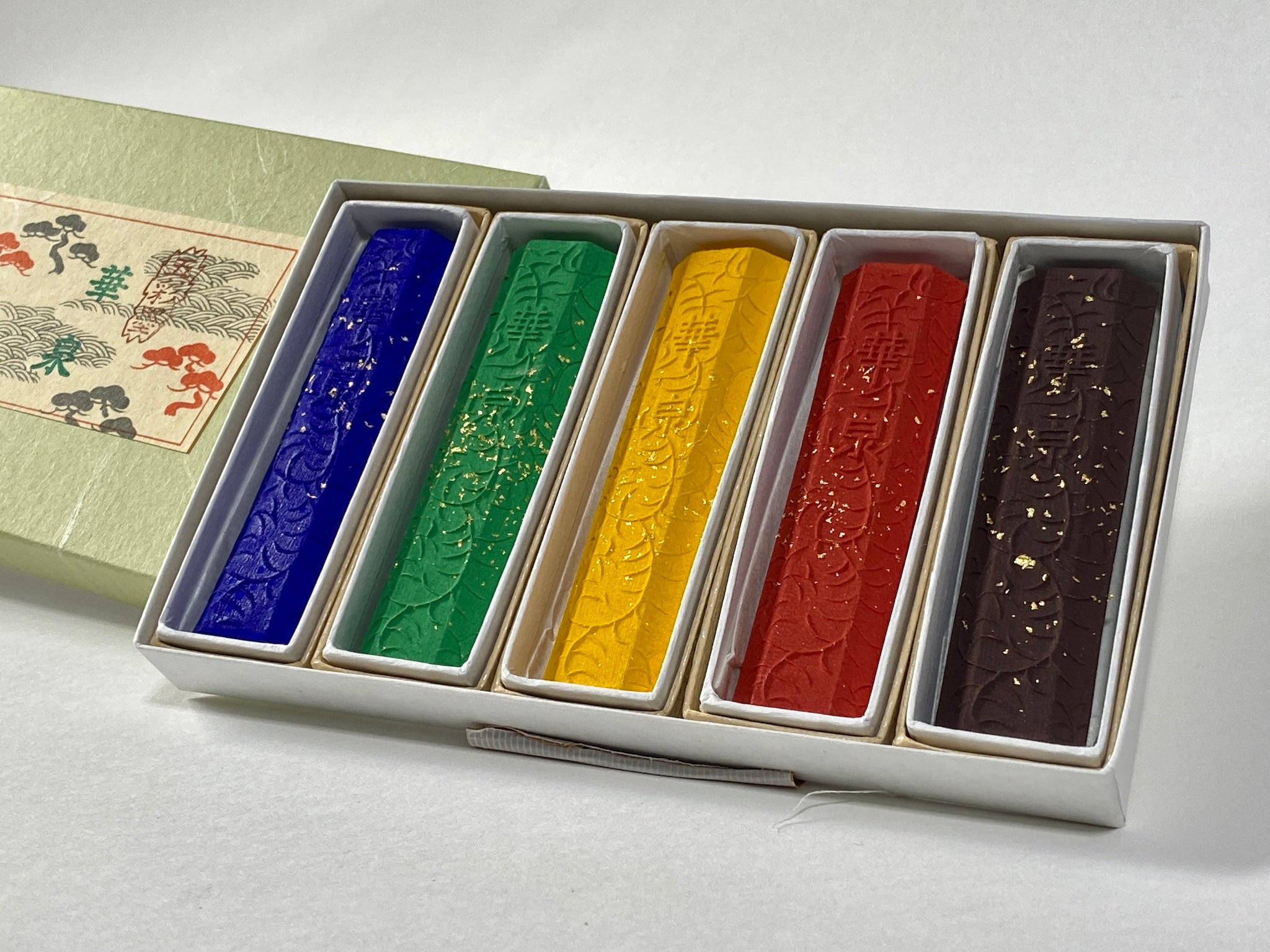 Gosaiboku ( 五彩墨, five color inks )  - Kobaien inksticks, Nara, Japan