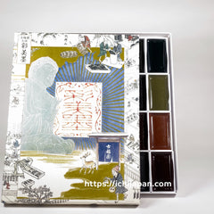 Saibiboku ( 彩美墨, The Ink of Color and Beauty, Kobaien 色墨 由古梅园(古梅園)制造 ) manufactured by KOBAIEN, Nara, Japan