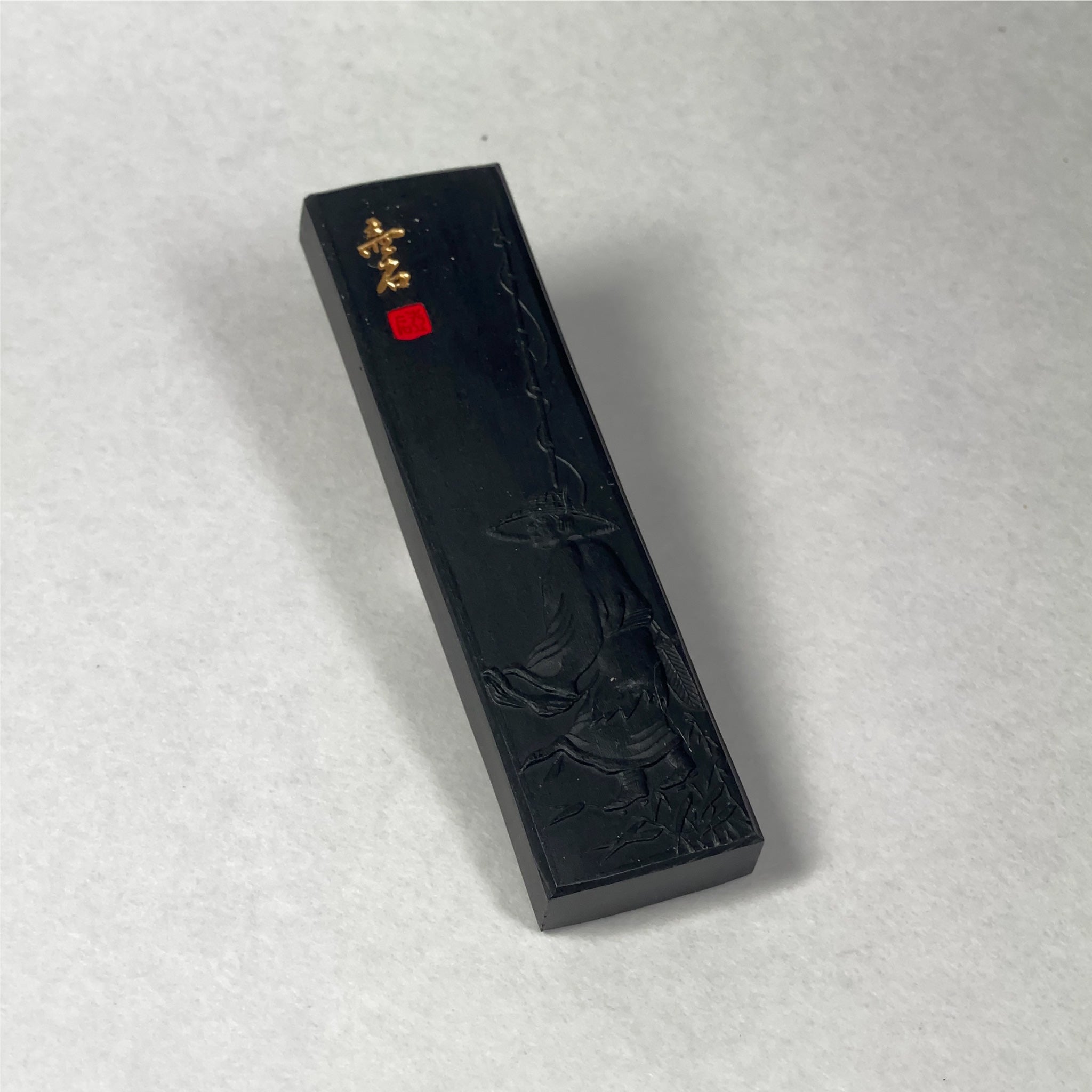 Koseki ( 壺石 松烟墨 松園墨 由古梅园(古梅園)制造 ) manufactured by KOBAIEN, Nara, Japan
