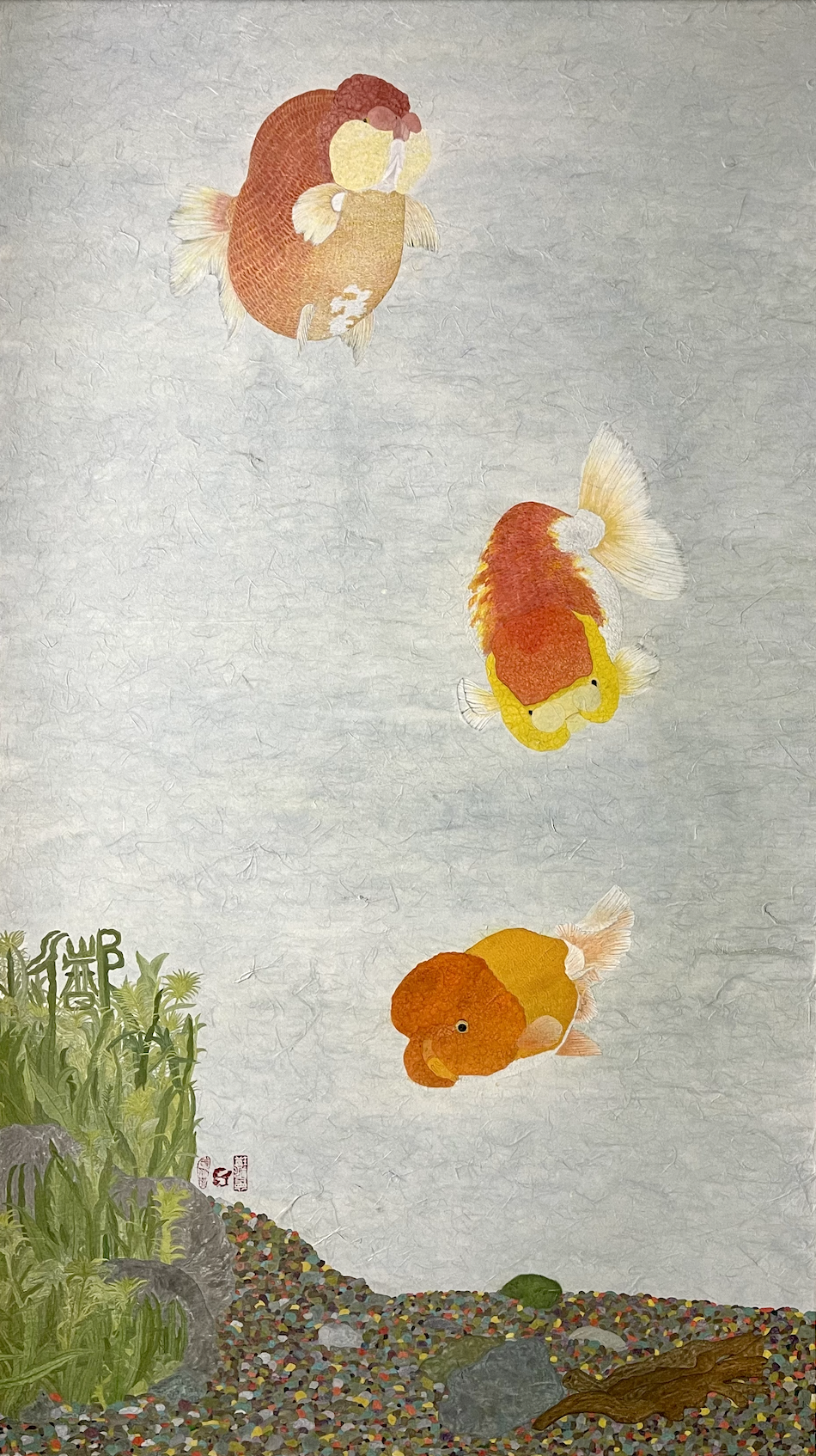 “ Golden fishes “ by artist Eva Tsang , Hong Kong 