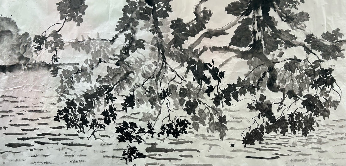 Artwork by Mr.Colin Campbell, “overhanging oak"