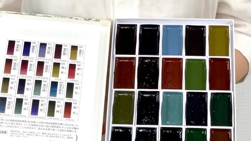 color ink sticks, Inkpads, papers ( 色墨 色条 色條 印朱 紙)