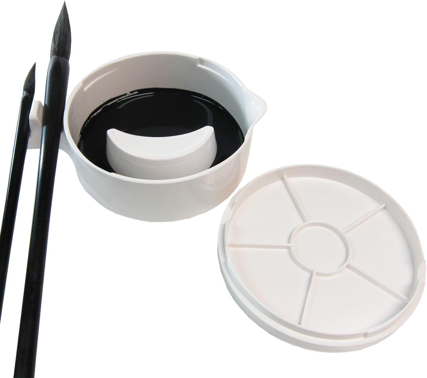 Plastic ink pot for calligraphy