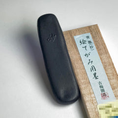 Tae ( Bluish black Ink stick for drawing postcards 妙 ) Kobaien ink stick