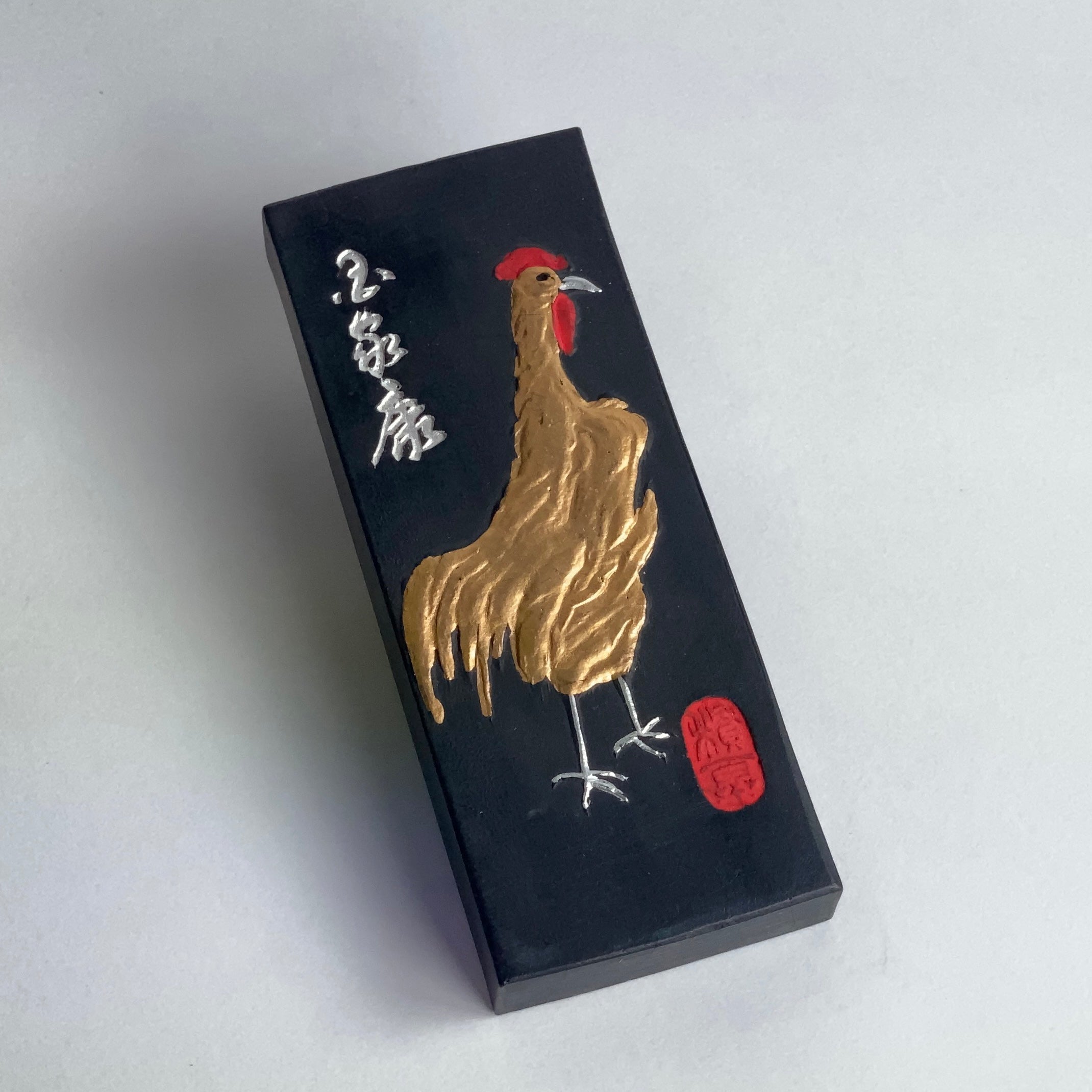 Rooster,  Kobaien's new year's commemorate inkstick 招福墨・鶏