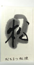 Ochimatsu Shouenboku inkstick ( Bluish ink, Pine smoke,  おちまつ松煙墨  )